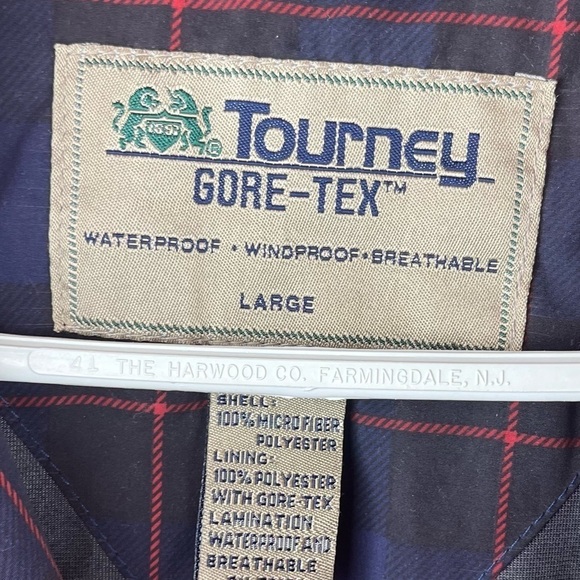 TOURNEY Gore-tex Waterproof Jacket Golf Windproof Breathable Size Large - Picture 4 of 15